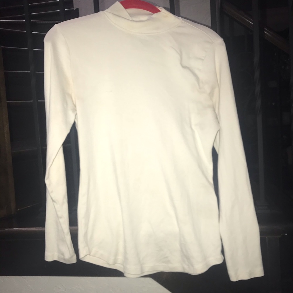 cream turtle neck